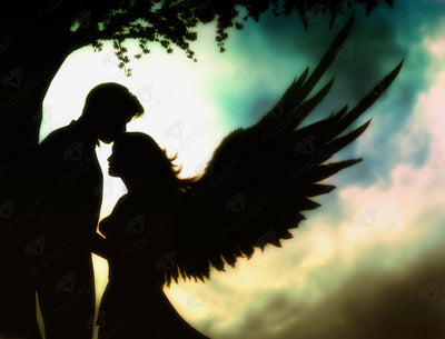 Diamond Painting Divinity 22" x 17" (55.8cm x 42.6cm) / Round with 35 Colors including 3 AB Diamonds and 1 Fairy Dust Diamonds / 30,248