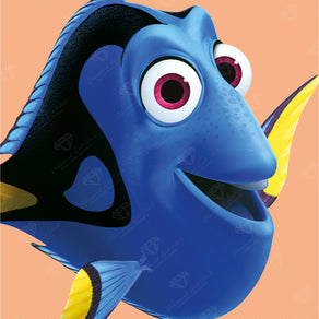 Diamond Painting Dory 9" x 9" (22.8cm x 22.8cm) / Round with 24 Colors including 2 ABs and 2 Fairy Dust Diamonds / 6,889