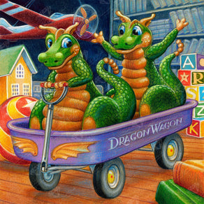 Diamond Painting Dragon Wagon