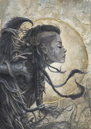 Diamond Painting Euryale 25.6" x 36.2" (65cm x 92cm) / Square with 26 Colors including 1 Electro Diamond / 96,309