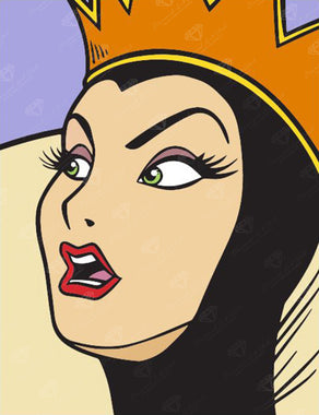 Diamond Painting Evil Queen 13" x 17" (32.9cm x 42.8cm) / Square with 12 Colors including 1 AB and 2 Fairy Dust Diamonds / 22,704