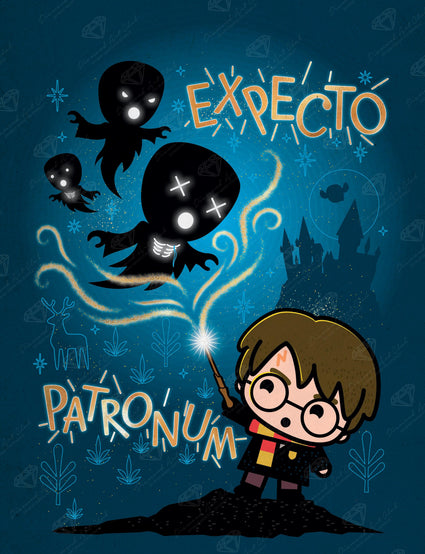 Diamond Painting Expecto Patronum - Holiday Market 13" x 17" (33cm x 43cm) / Square With 20 Colors Including 2 ABs / 22,704