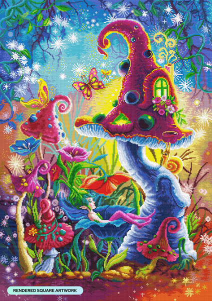 Fairy on Vacation Diamond Painting Kit – Diamond Art Club