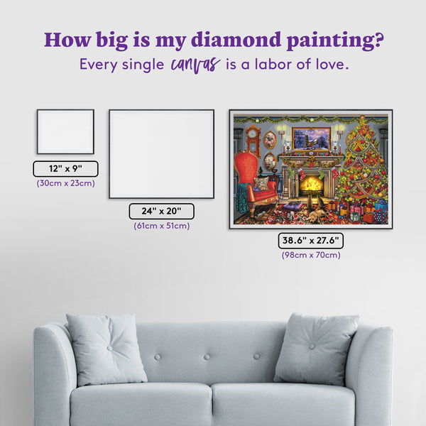 ダイヤモンドアートクラブ Festive Fireplace festive-fireplace-diamond-art-