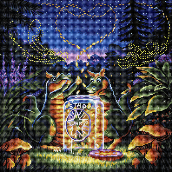 DACダイヤモンドアートキット「Flight of the Fireflies」 Flight of the Fireflies – Diamond Art Club