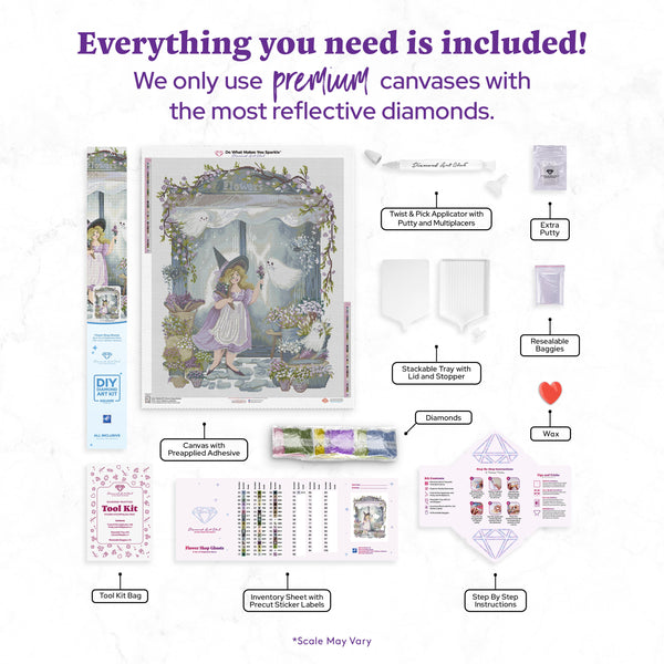 Flower Shop Ghosts Diamond Painting Kit – Diamond Art Club
