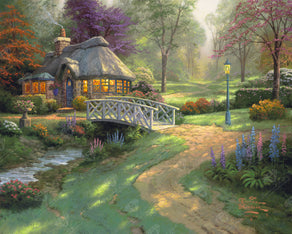 Diamond Painting Friendship Cottage 31.9" x 25.6" (80.9cm x 65cm) / Square With 94 Colors Including 2 ABs and 5 Fairy Dust Diamonds / 84,825