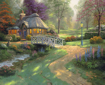 Diamond Painting Friendship Cottage 31.9" x 25.6" (80.9cm x 65cm) / Square With 94 Colors Including 2 ABs and 5 Fairy Dust Diamonds / 84,825