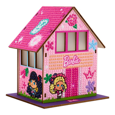 Diamond Painting Gem House - Barbie’s Villa 5.5" x 4.1" x 3.1" (14 x 10.5 x 8cm) / Round with 24 Colors / 2,590