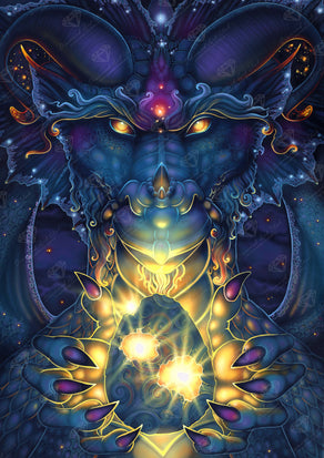 Diamond Painting Gift from the Void 23.6" x 33" (60cm x 85cm) / Square With 55 Colors Including 5 ABs and 1 Fairy Dust Diamonds / 82,181