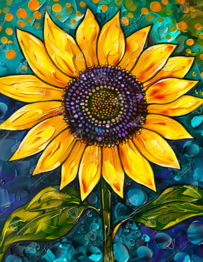 Diamond Painting Golden Majesty 13" x 17" (33cm x 42.7cm) / Round with 54 Colors including 2 ABs and 2 Fairy Dust Diamonds / 18,600