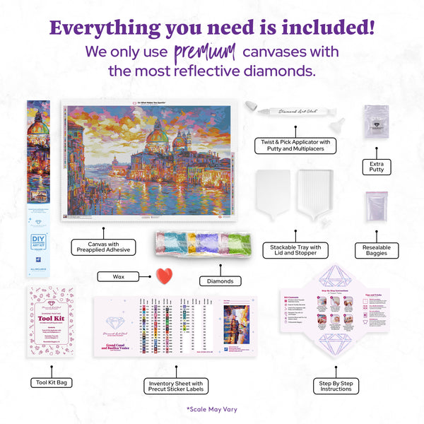 Grand Canal and Basilica Venice Diamond Painting Kit – Diamond Art