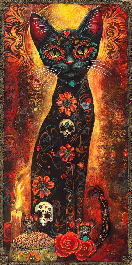 Diamond Painting Gratitude 22" x 44" (55.8cm x 111.5cm) / Square with 46 Colors including 2 ABs and 2 Fairy Dust Diamonds / 100,352