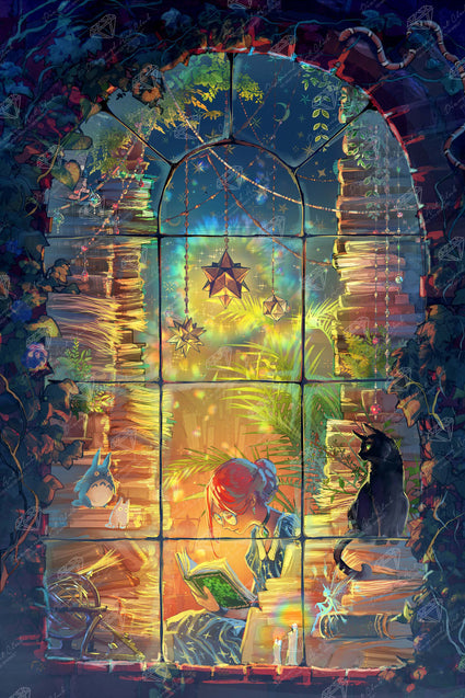 Diamond Painting Great Escape 27.6" x 41.3" (69.9cm x 104.8cm) / Square with 96 Colors including 4 ABs and 4 Fairy Dust Diamonds / 118,301