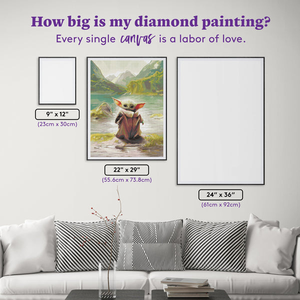 Grogu ダイヤモンドアートキット | Diamond Art Club