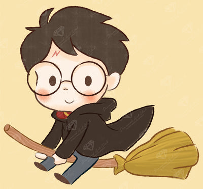 Diamond Painting Gryffindor™ Seeker 14" x 13" (35.3cm x 32.8cm) / Round With 16 Colors Including 1 ABs / 14,742