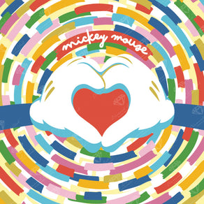 Diamond Painting Hands to Heart 13" x 13" (32.9cm x 32.9cm) / Square with 10 Colors including 2 ABs and 1 Fairy Dust Diamond / 17,424