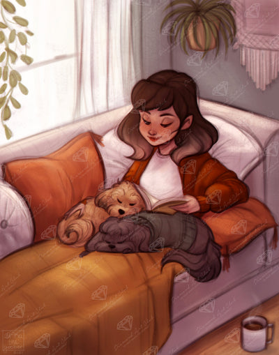 Diamond Painting Happy Place 22" x 28" (55.6cm x 70.7cm) / Round with 61 Colors including 3 Fairy Dust Diamonds / 51,914