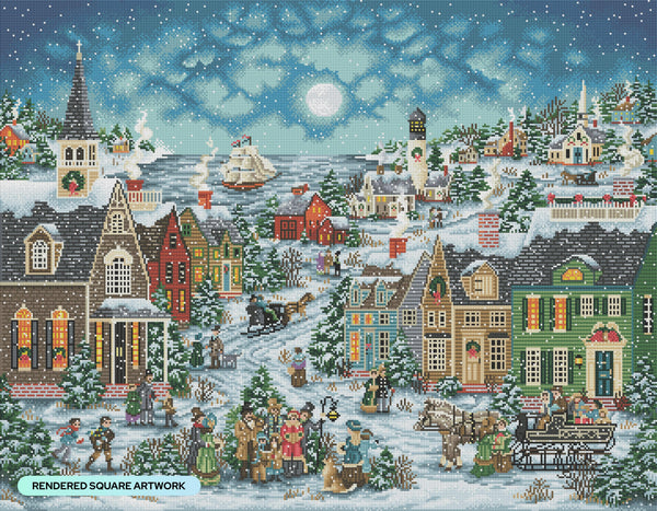 Harbor Side Carolers Diamond Painting Kit – Diamond Art Club
