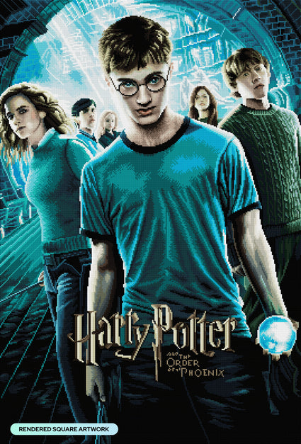 Diamond Painting Harry Potter and the Order of the Phoenix 26.4" x 39" (67cm x 99cm) / Square With 57 Colors Including 2 ABs and 2 Fairy Dust Diamonds / 106,793