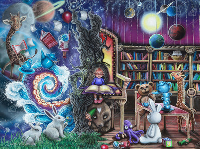 Diamond Painting Hazel's World 34.3" x 25.6" (87cm x 65cm) / Square With 60 Colors Including 5 ABs / 91,089