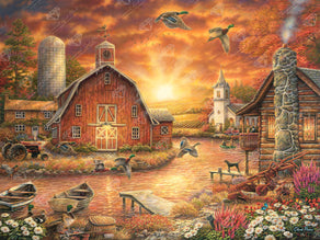 Diamond Painting Honey Drip Farm 36.6" x 27.6" (93cm x 70cm) / Square With 58 Colors Including 2 ABs / 102,223