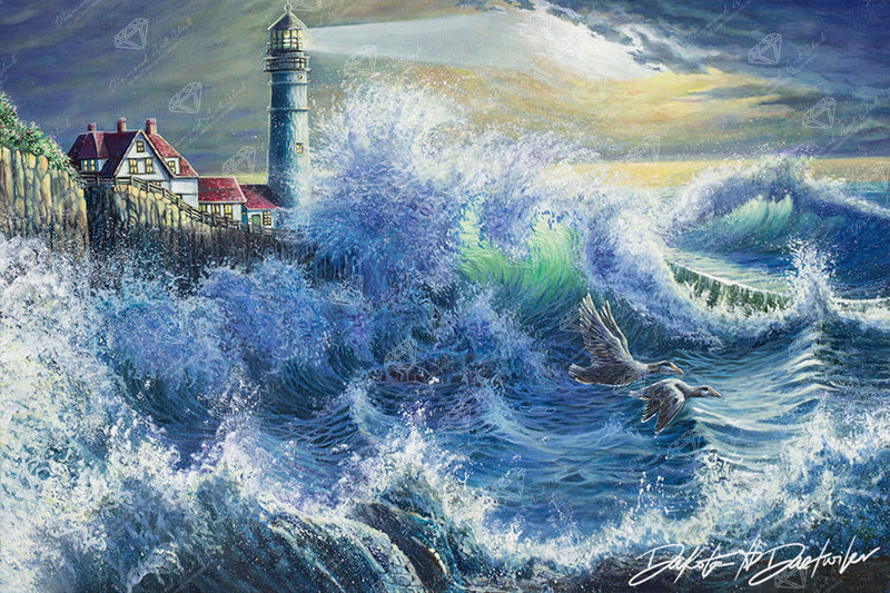 Diamond Painting Hope for the Future 33" x 22" (83.7cm x 55.8cm) / Square with 87 Colors including 1 AB and 5 Fairy Dust Diamonds / 75,264