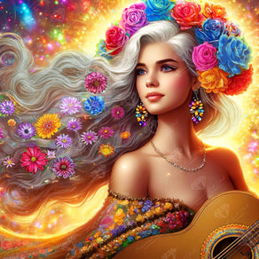 Diamond Painting I Love You Too Much 25.6" x 25.6" (65cm x 65cm) / Square with 93 Colors including 6 ABs and 3 Fairy Dust Diamonds / 68,121