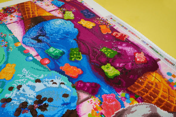 Rainbow Ice Cream Kids Paint Kit - Juls Sweet Designs