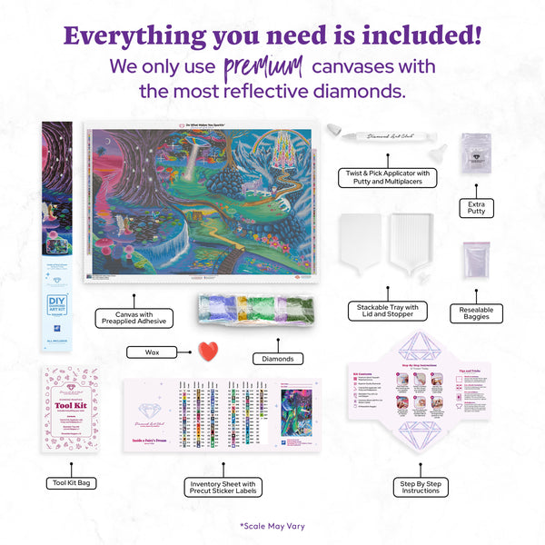 Inside a Fairy's Dream Diamond Painting Kit – Diamond Art Club