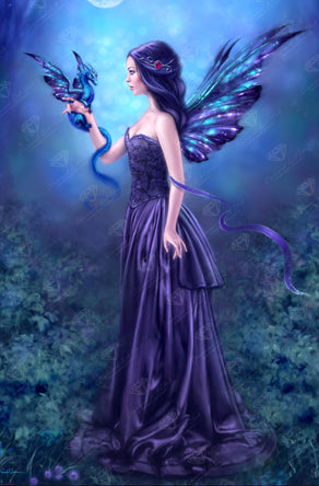 Diamond Painting Iridescent 25.6" x 39" (65cm x 98.8cm) / Square with 55 Colors including 2 ABs and 1 Electro Diamond and 3 Iridescent Diamonds and 4 Fairy Dust Diamonds / 103,617