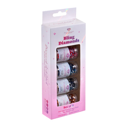 Diamond Painting Iridescent - Jewel Tones Square (Set of 5)