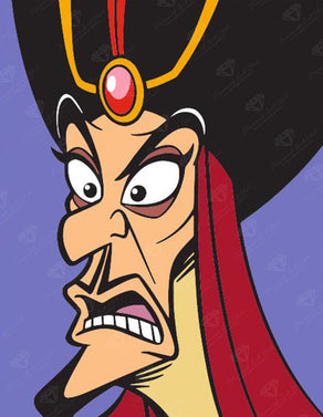 Diamond Painting Jafar 13" x 17" (33cm x 42.7cm) / Round with 11 Colors including 1 AB and 2 Fairy Dust Diamonds / 18,600