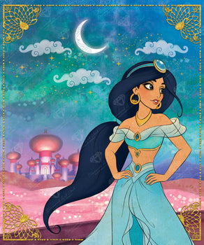 Diamond Painting Jasmine 27.6" x 33.1" (69.9cm x 83.9cm) / Square with 62 Colors including 1 AB and 1 Electro Diamond and 3 Fairy Dust Diamonds / 94,697
