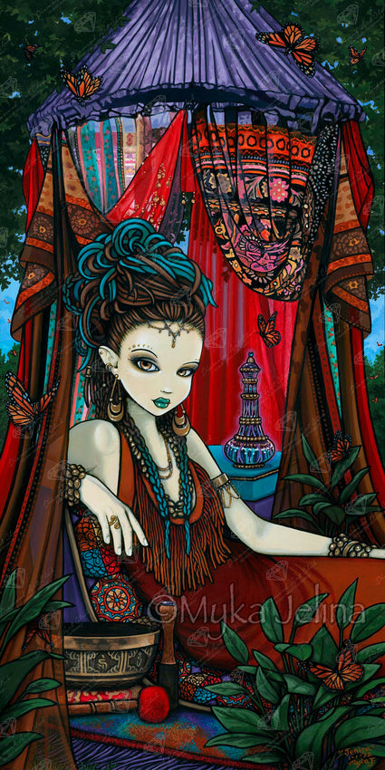Diamond Painting Jeniya 22" x 44" (55.8cm x 111.6cm) / Square with 63 Colors including 2 ABs, 1 Electro Diamonds, and 2 Fairy Dust Diamonds / 100,352