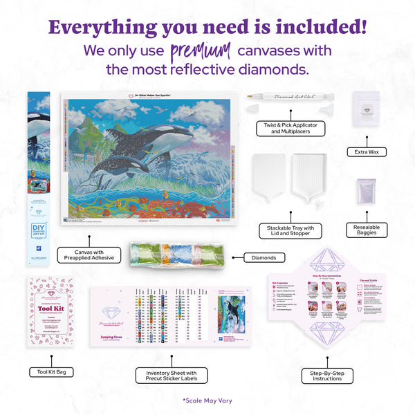 Jumping Orcas – Diamond Art Club