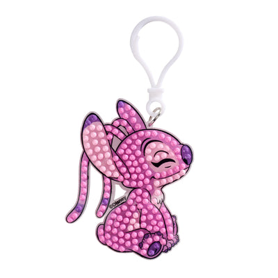 Diamond Painting Keychain - Angel 2.4" x 2.9" (6.1cm x 7.4cm) / Round With 3 Colors / 346