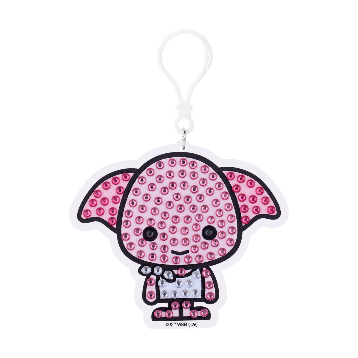 Diamond Painting Keychain - Dobby 3.9" x 3.3" (9.8cm x 8.5cm) / Round With 4 Colors including 4 Iridescent Diamonds / 280