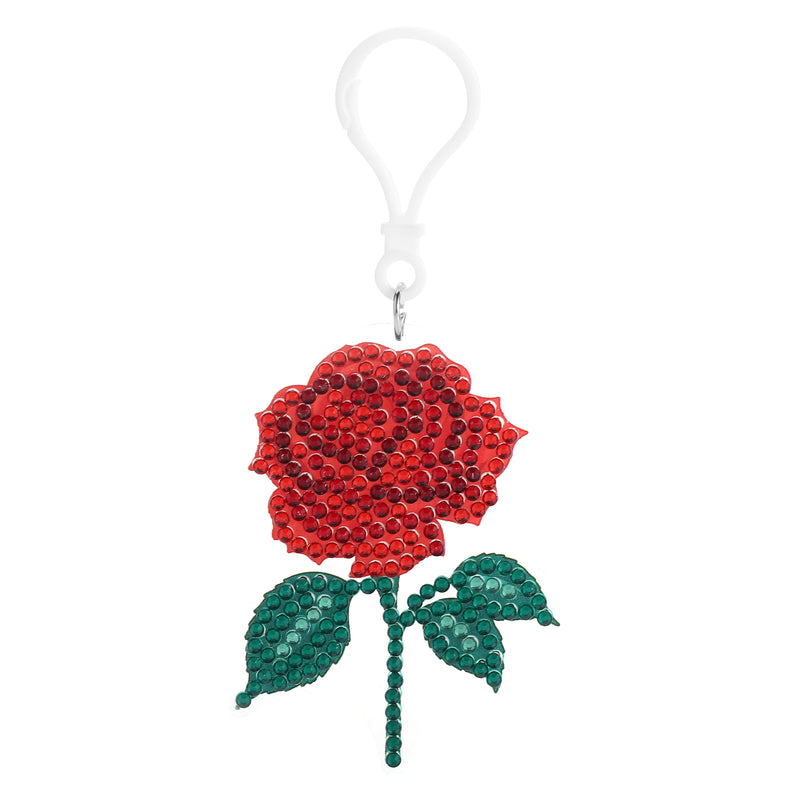 Diamond Painting Keychain - Enchanted Rose 3.15" x 2.55" (8cm x 6.5cm) / 0 / 0