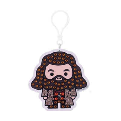 Diamond Painting Keychain - Hagrid 3.2" x 3.3" (8.2cm x 8.5cm) / Round With 3 Colors including 3 Iridescent Diamonds / 210