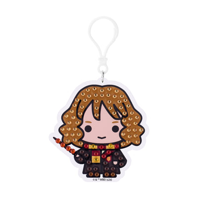 Diamond Painting Keychain - Hermione Granger 3.2" x 3.3" (8.2cm x 8.5cm) / Round With 6 Colors including 6 Iridescent Diamonds / 200