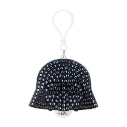 Diamond Painting Keychain - Vader's Shadow 3.14" x 2.55" (8cm x 6.5cm) / Round With 2 Colors including 1 Iridescent Diamond / 338