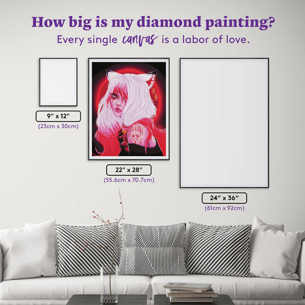キツネ ダイヤモンドアートキット – Diamond Art Club