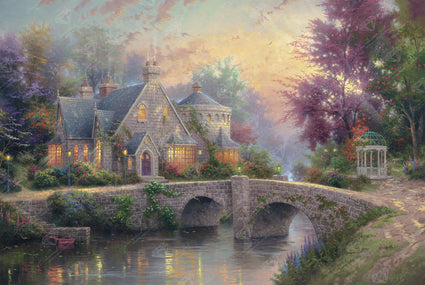 Diamond Painting Lamplight Manor 38.2" x 25.6" (96.8cm x 65cm) / Square With 61 Colors Including 3 ABs and 5 Fairy Dust Diamonds / 101,529