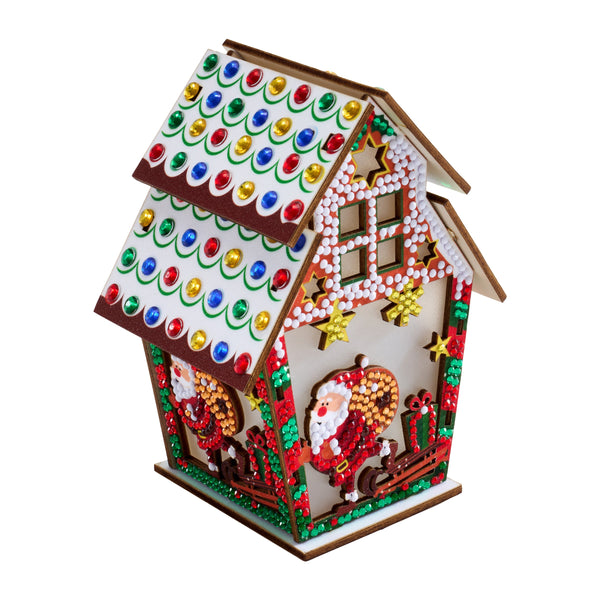 Gem House - Gingerbread Santa – Diamond Art Club