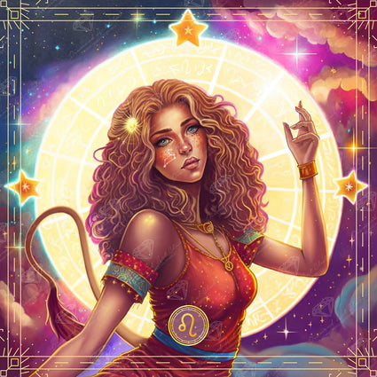 Diamond Painting Leo - AS 22" x 22" (55.8cm x 55.8cm) / Square with 75 Colors including 3 ABs, 1 Iridescent Diamond, and 3 Fairy Dust Diamonds / 50,176