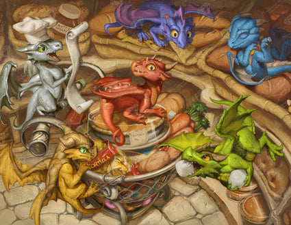 Diamond Painting Little Gatherers 33.1" x 25.6" (83.9cm x 65cm) / Square With 59 Colors Including 1 AB and 5 Fairy Dust Diamonds / 87,957