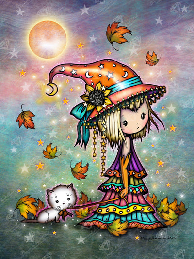 Diamond Painting Little Wanderer 25.6" x 34.3" (65cm x 86.9cm) / Square with 73 Colors including 2 ABs and 4 Fairy Dust Diamonds / 91,089