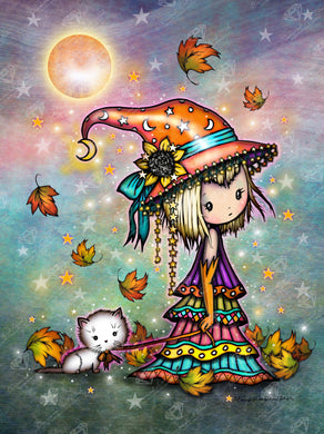 Diamond Painting Little Wanderer 25.6" x 34.3" (65cm x 86.9cm) / Square with 73 Colors including 2 ABs and 4 Fairy Dust Diamonds / 91,089