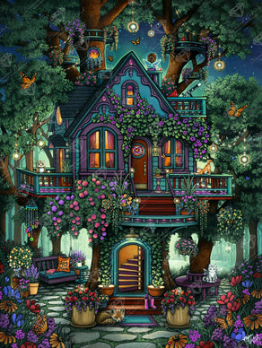 Diamond Painting Love Lives Here 27.6" x 36.6" (69.9cm x 92.8cm) / Square with 100 Colors including 2 ABs and 1 Frosted Diamond and 3 Fairy Dust Diamonds / 104,813